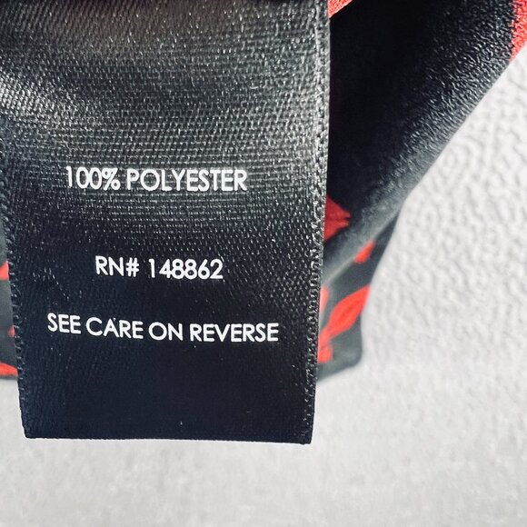 Torrid Womens Georgette Top 3 3X Red Black Lip Kiss Print Going Out Night Out - Picture 5 of 9